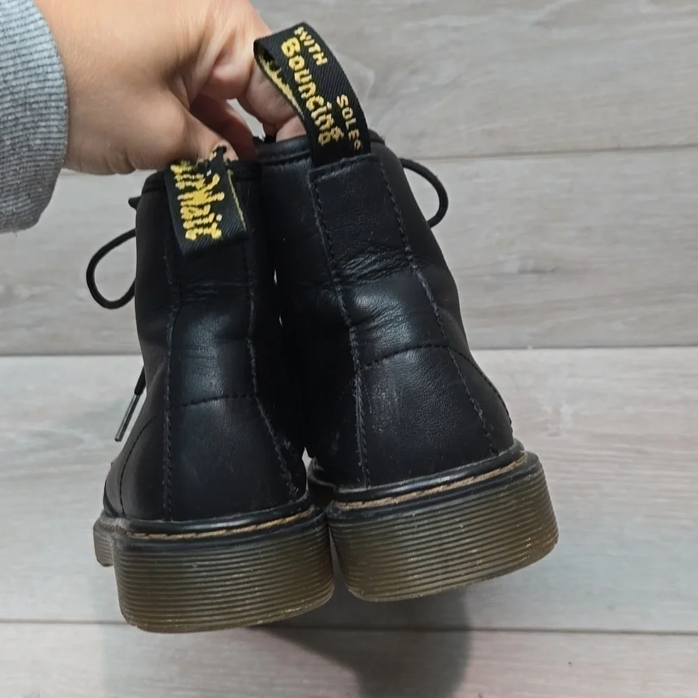 Doc Dr.Martens Kids Ankle Tractor Platform Chunky Leather Boots shoes 2